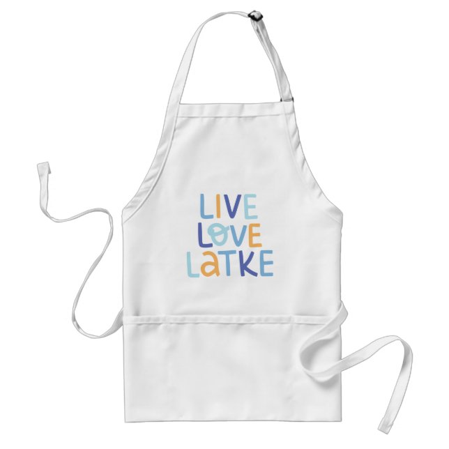 Tablier Live Love Latke Hanoukka Design (Devant)