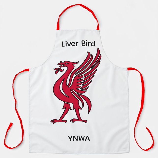 Tablier Liver Bird YNWA Personnalisé (Recto)