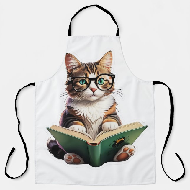 Tablier Livre de lecture Cat (Recto)