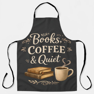 Tablier Livres, Café & Calme – Amateur de Livres Dark Acad