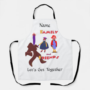 Tablier Logo blanc personnalisé pour famille et amis 