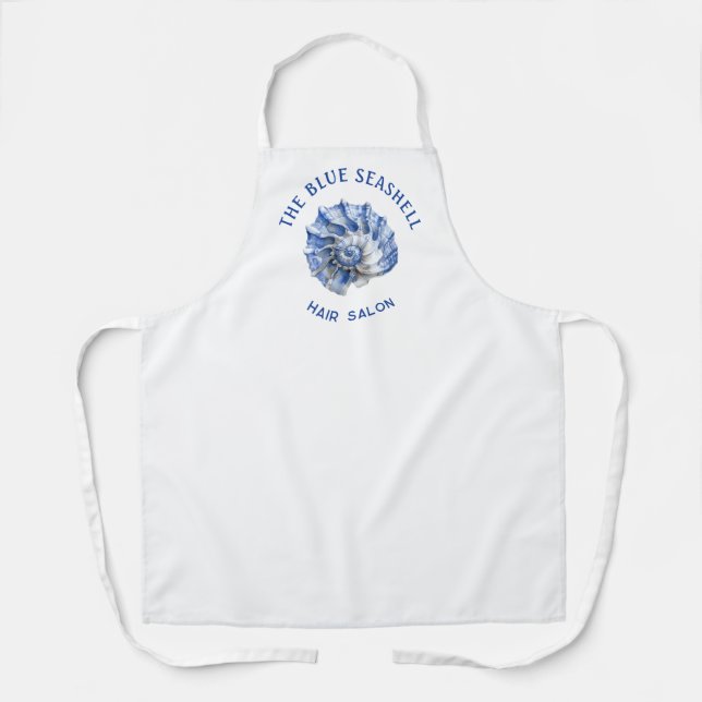 Tablier Logo Blue Seashell (Recto)