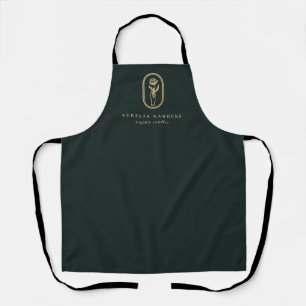 Tablier Logo Chic Bohème Golden Floral Apron
