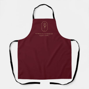 Tablier Logo Chic Bohème Golden Floral Apron