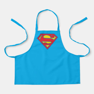 Tablier Logo classique Supergirl avec fond bleu