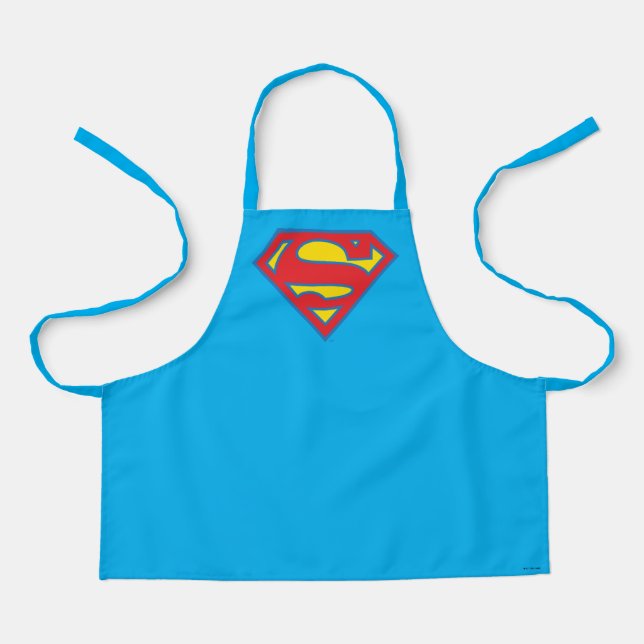 Tablier Logo classique Supergirl avec fond bleu (Recto)