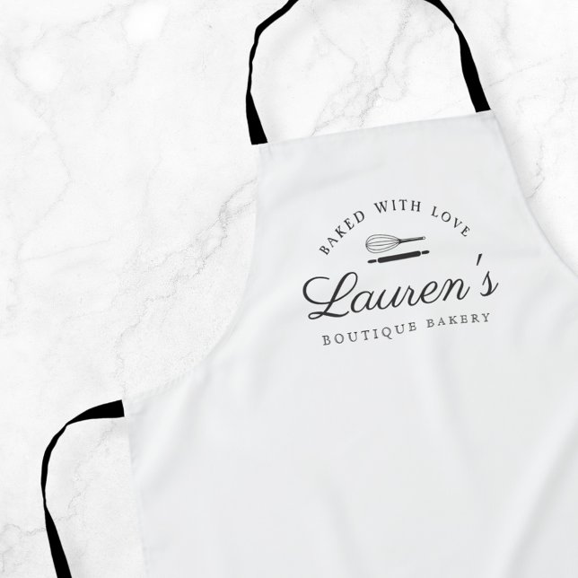 Tablier Logo de boulangerie de style classique à domicile (Créateur téléchargé)