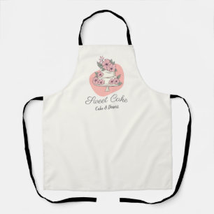 Tablier Logo de gâteau de boulangerie de gâteau sucré & de