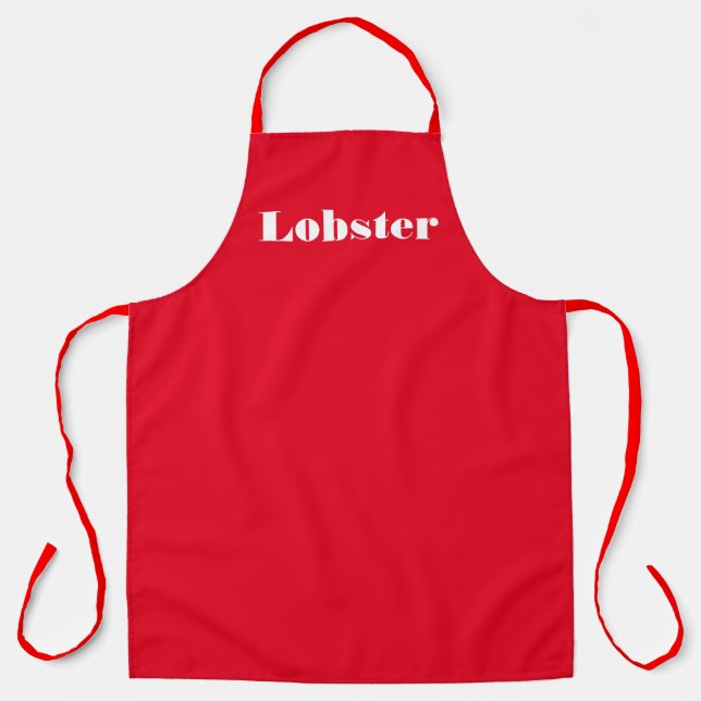 Tablier Logo de homard rouge (Recto)