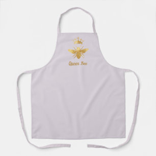 Tablier logo de la reine d'abeille sur faux papier