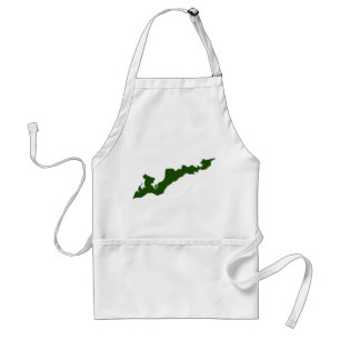 Tablier Logo de l'île des Pêcheurs classique - Vert