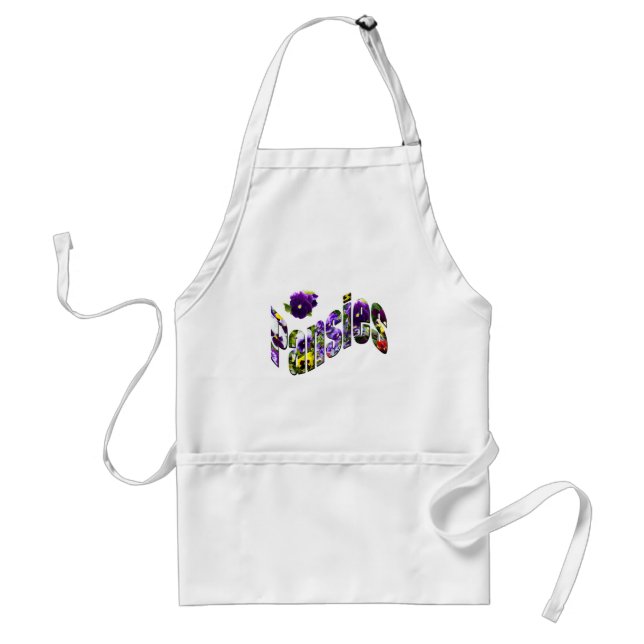 Tablier Logo De Pansies Avec Pansies, (Devant)