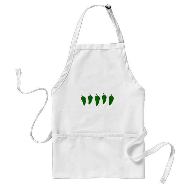 Tablier Logo de poivrons de Jalapeno (petit piment vert) (Devant)