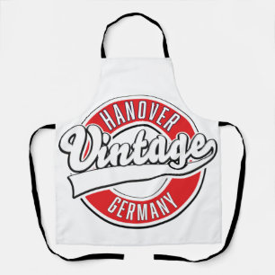 Tablier logo de style vintage de Hanovre Allemagne.