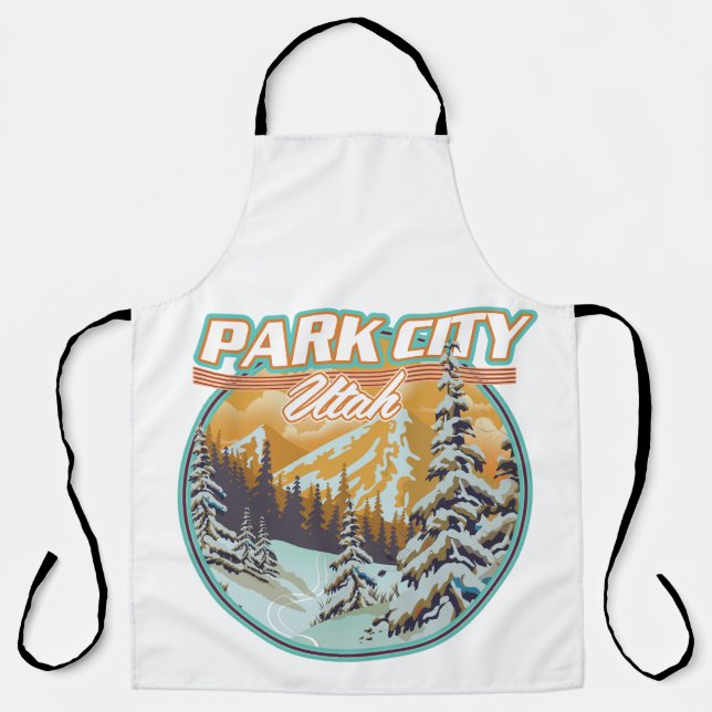 Tablier Logo de voyage de Park City Utah (Recto)