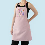 Tablier Logo d'entreprise personnalisé Taupe Pink<br><div class="desc">Personnalisez notre tablier tout-en-un avec le logo de votre entreprise et le texte personnalisé. Conçu en rose taupe et autres couleurs (toutes les couleurs sont personnalisables). Disponible en grande,  moyenne et petite taille. Pas de quantité minimale de commande et pas de frais de configuration.</div>