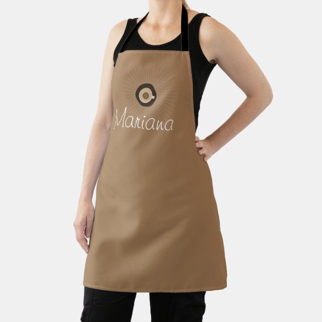 Tablier Logo dessiné à la main pour café Espresso (Insitu)