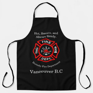 Tablier Logo du service d'incendie chaud, doux et toujours