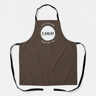 Tablier Logo Minimaliste Avec Texte Entreprise 