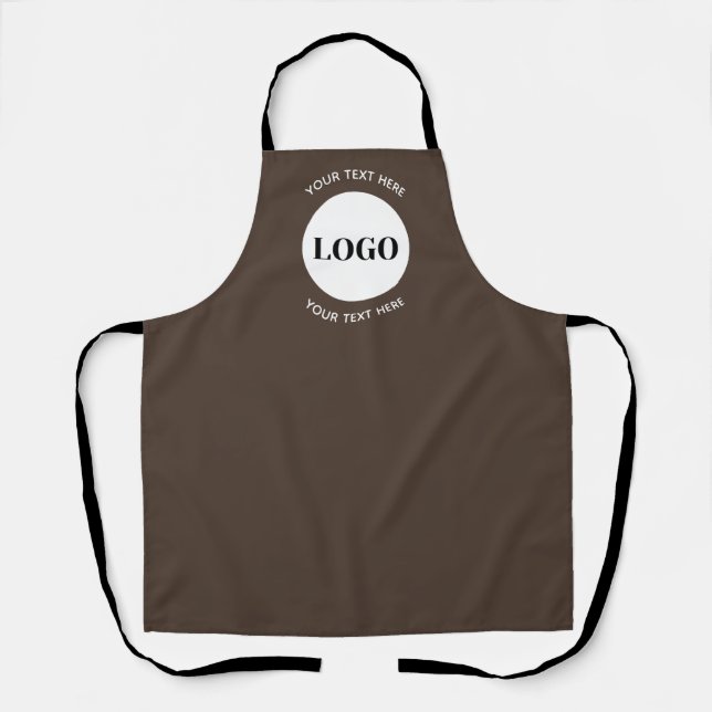 Tablier Logo Minimaliste Avec Texte Entreprise  (Recto)