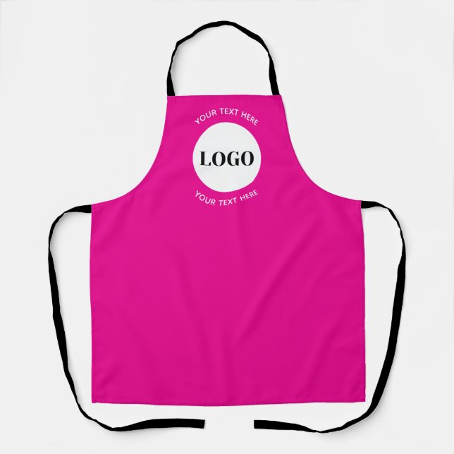 Tablier Logo Minimaliste Avec Texte Entreprise  (Recto)