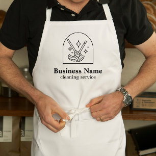 Tablier Logo minimaliste des services de nettoyage à domic
