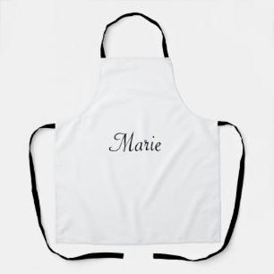 Tablier logo monogramme minimaliste simple personnalisé cu