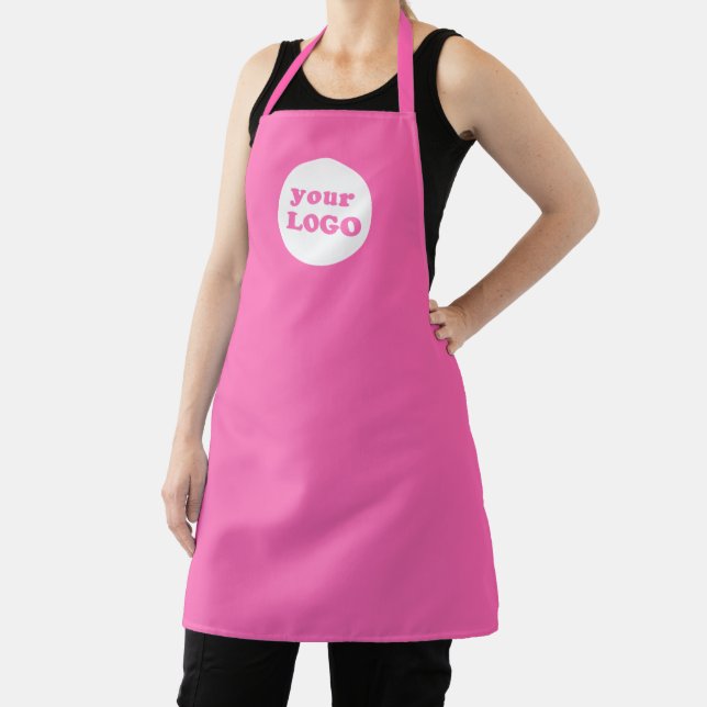 Tablier Logo professionnel personnalisé Hot Pink (Insitu)