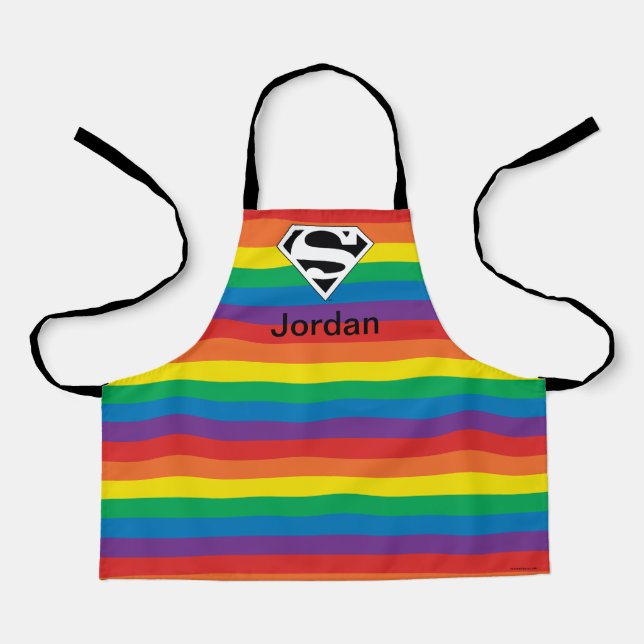Tablier Logo Rainbow Superman (Recto)