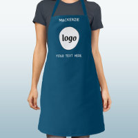 Logo Simple Avec Marque Entreprise Texte Vert Turq