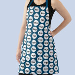 Tablier Logo simple Motif promotionnel Turquoise vert<br><div class="desc">Un logo minimaliste simple pour favoriser la fidélité à la marque et promouvoir votre petite entreprise. Remplacez le logo par le vôtre et modifiez la couleur arrière - plan dans l'outil de conception pour customiser. Parfait pour les fêtes d'affaires et les événements,  ou pour votre café,  restaurant ou boulangerie.</div>