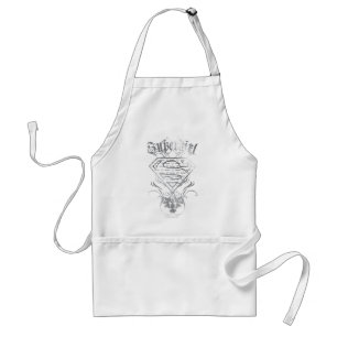 Tablier Logo super fille Fancy Silver