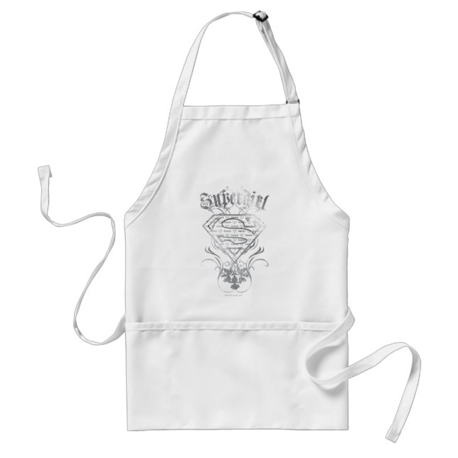 Tablier Logo super fille Fancy Silver (Devant)