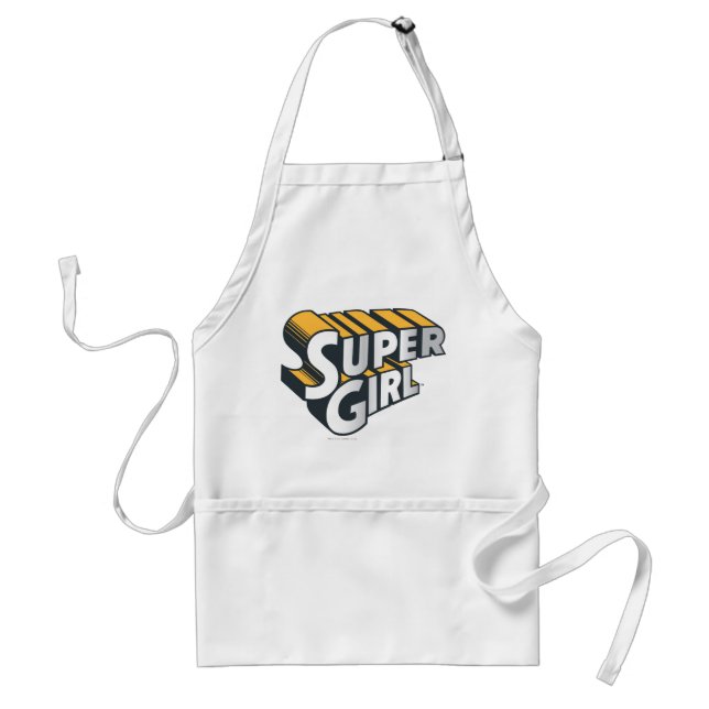 Tablier Logo Supergirl Silver et Orange (Devant)