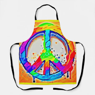 Tablier Logo Vibrant pour la Paix : Oeuvre colorée