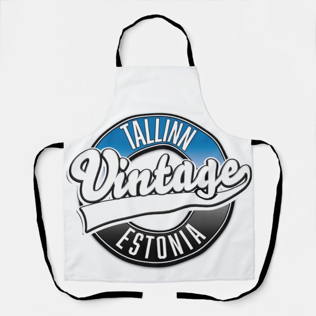 Tablier Logo vintage de Tallinn Estonie (Recto)
