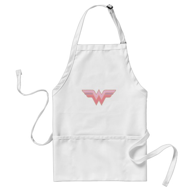 Tablier Logo Wonder Woman Rose and Orange Mesh (Devant)