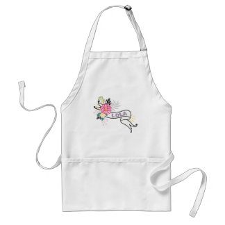 Tablier Lola avec le ruban floral