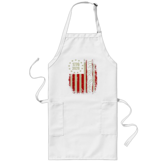 Tablier Long 4 juillet Amérique Drapeau américain Patriotique (Devant)