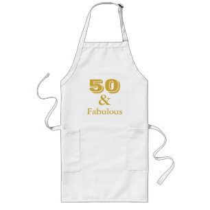 Tablier Long 50 and Fabulous 50th Birthday Party Apron