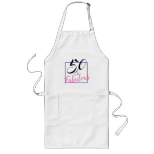 Tablier Long 50 And Fabulous Themed 50th Birthday Party Apron