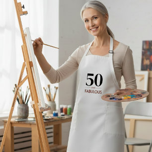 Tablier Long 50 ans et Fabuleux Fête d'anniversaire au vin de c