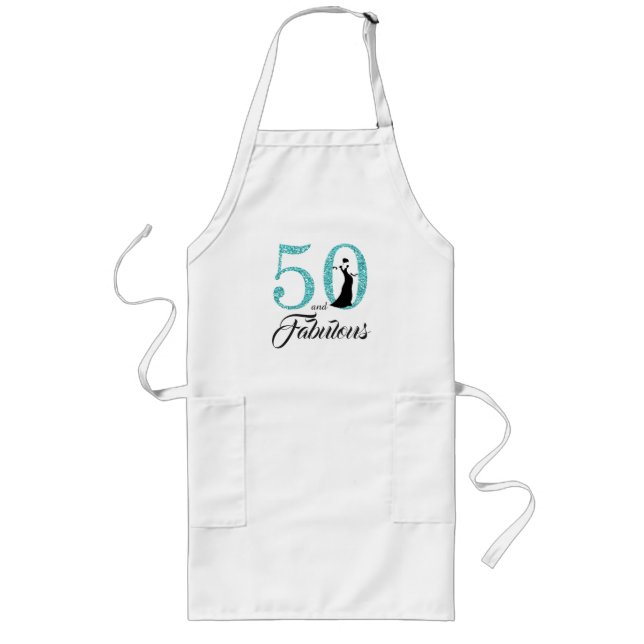 Tablier Long 50 et fabuleux 50e anniversaire Apron cadeau (Devant)