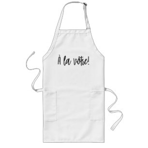 Tablier Long À la vôtre (Cheers) Apron du Chef