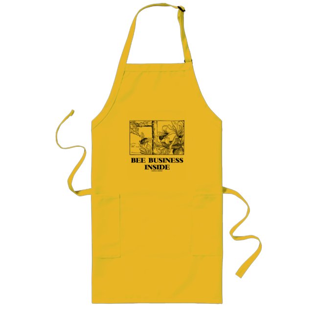 Tablier Long Abeilles à l'intérieur (abeilles pourchassant le n (Devant)