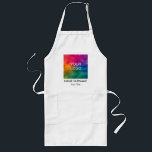 Tablier Long Ajouter Nom Nom Entreprise Logo Entreprise Logo An<br><div class="desc">Ajouter Nom Nom Entreprise Logo Modèle Cuisine blanche tablier.</div>