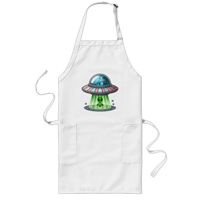 Tablier Long Alien enlevant une vache (Devant)