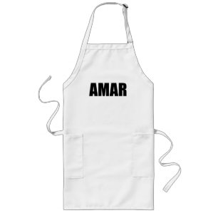 Tablier Long Amar amour en espagnol