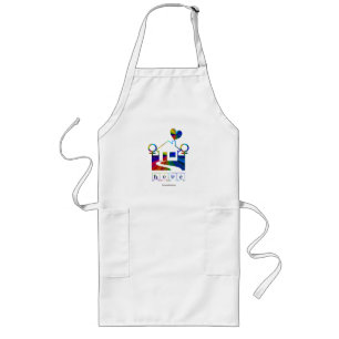 Tablier Long Amour Maison-Gai d'arc-en-ciel
