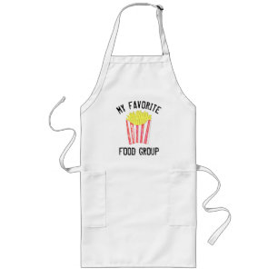 Tablier Long Amusement mignon de puces (pommes frites)